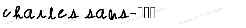 charles sans字体转换